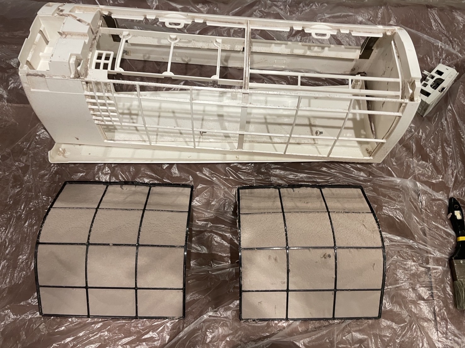 前面カバー・フィルター（Before）